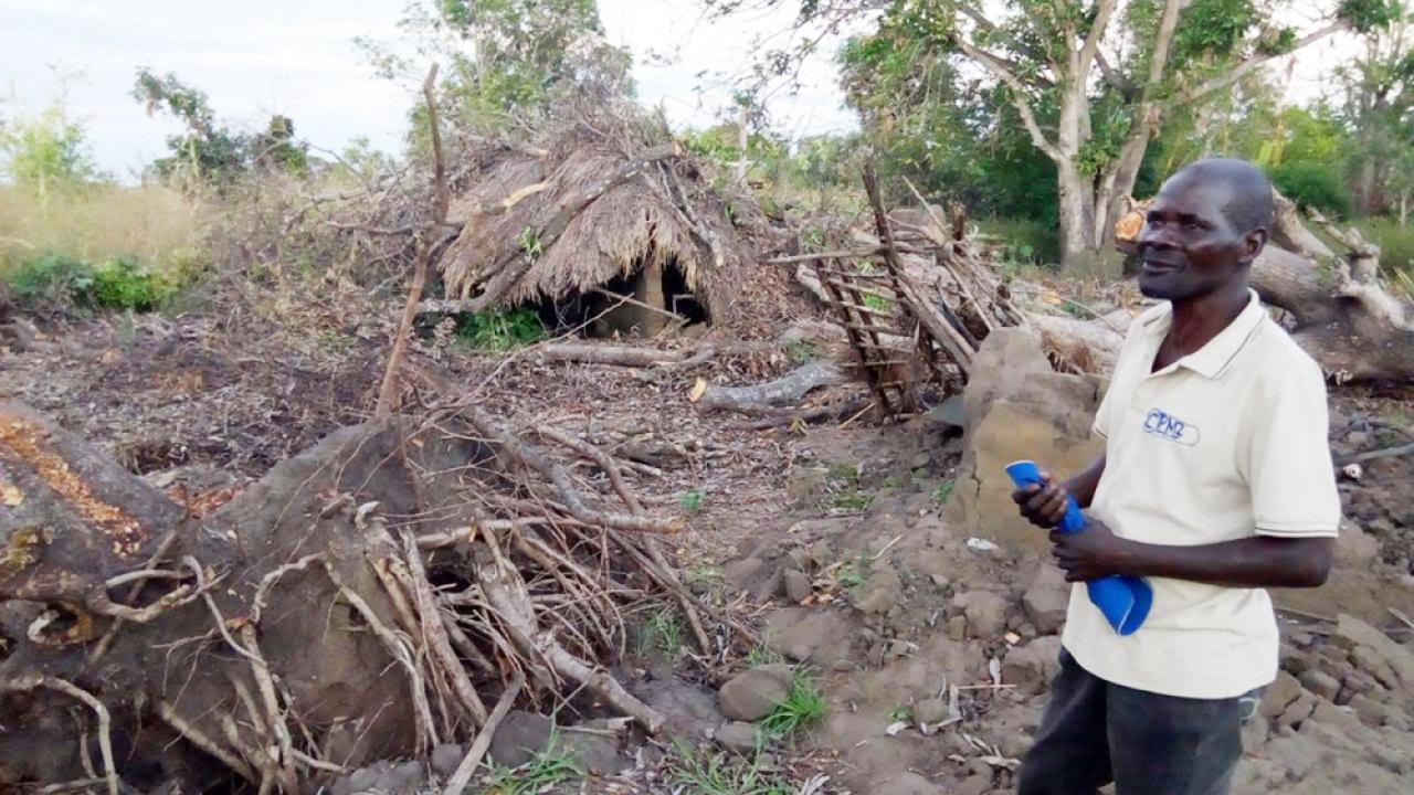 Cyclone Idai damage in Mozambique's Nhamatanda district