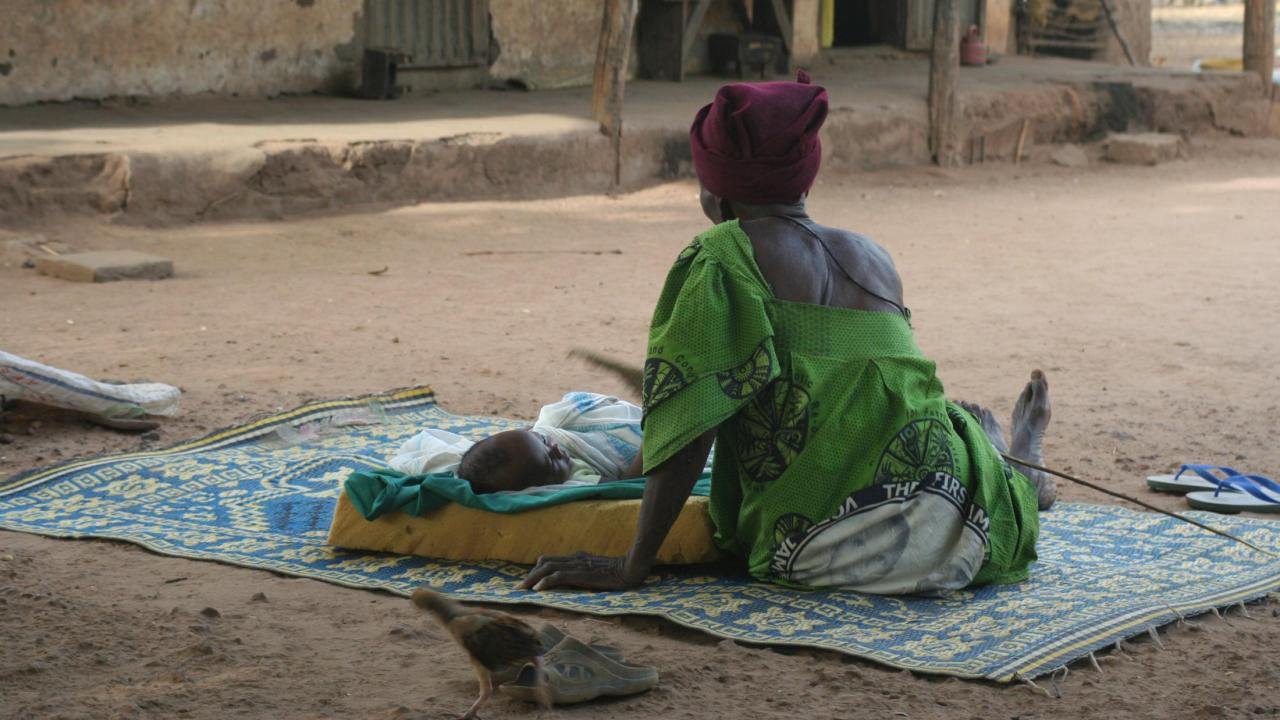 woman with child