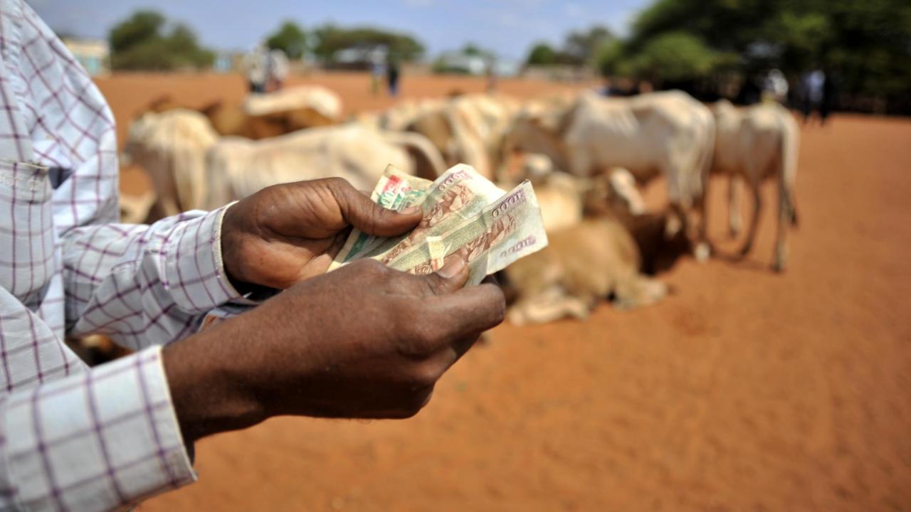 Man holding money