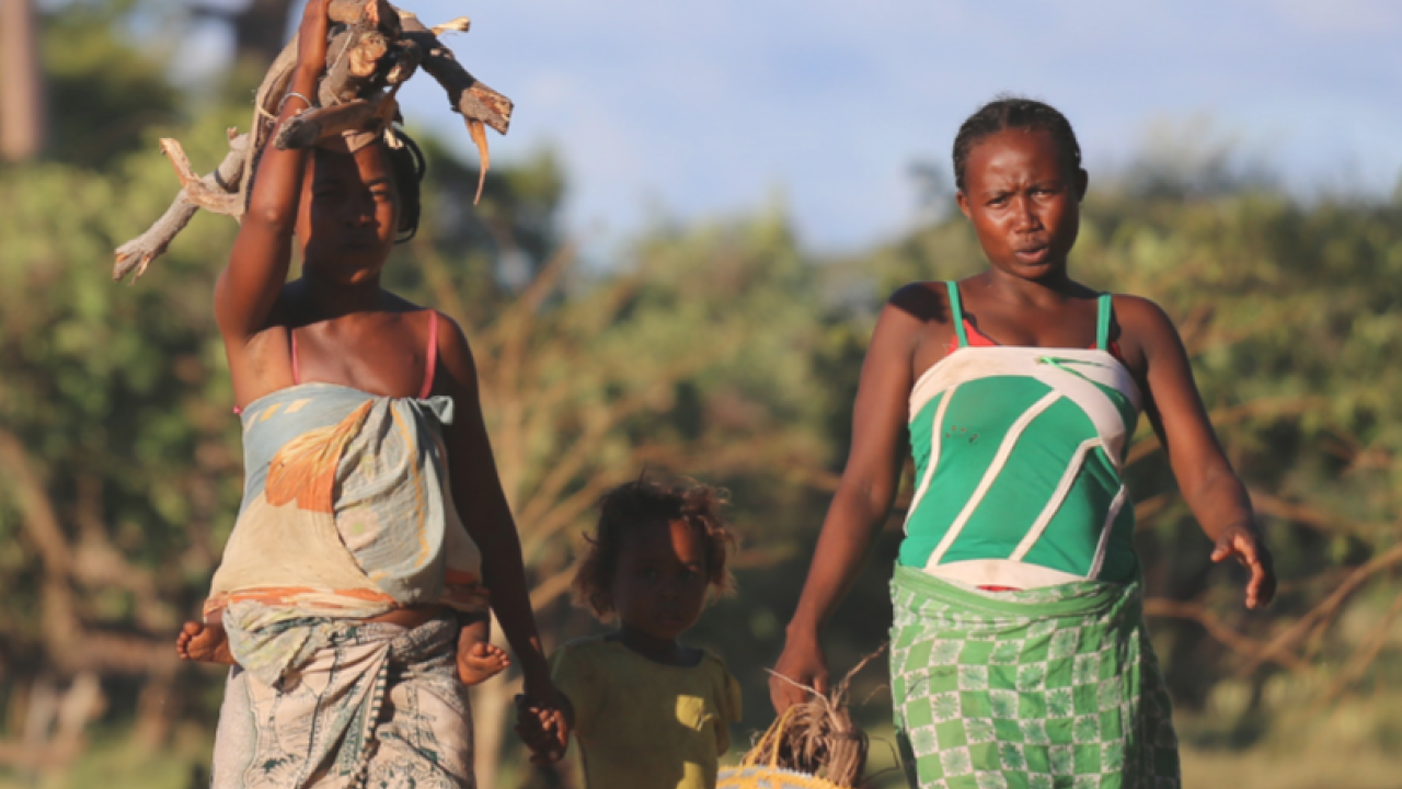 family in rural Africa