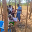 Farmers receiving soil test results